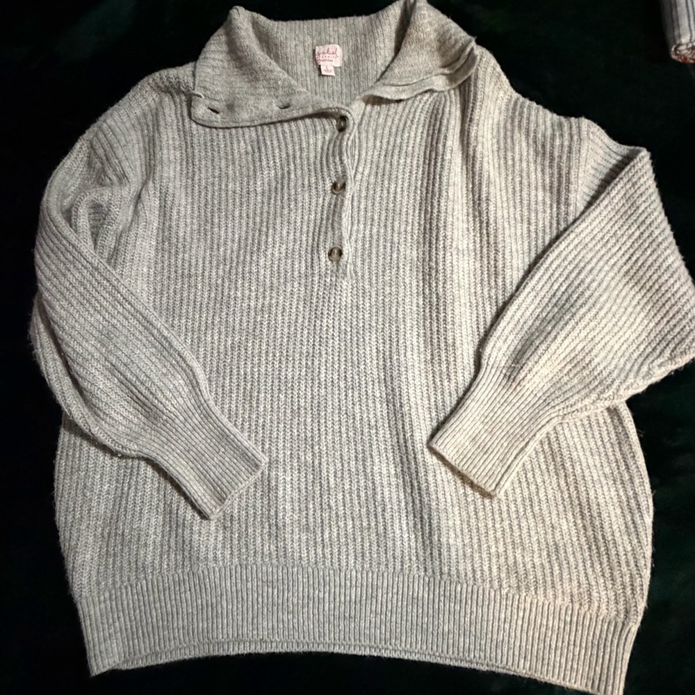 Isabel Marant Gray Ribbed Cardigan - Picture 3 of 5